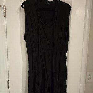 Shein Frill Tie Peekaboo A-Line Dress